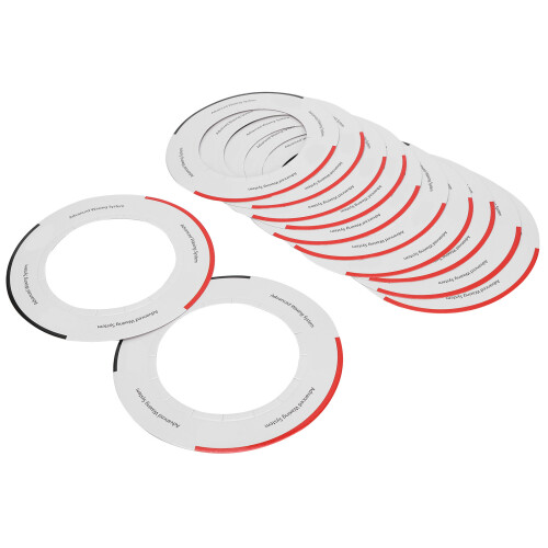 10 pièces universel collier pour chauffe-cire 15,7/9,8 cm