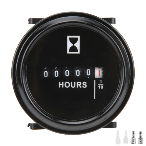 SH1 Contatore ore al quarzo ABS Nero 6-80V 0.01 1