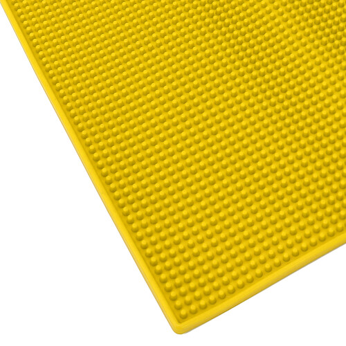 Tappetino antiscivolo in silicone per tagliacapelli - Giallo 2