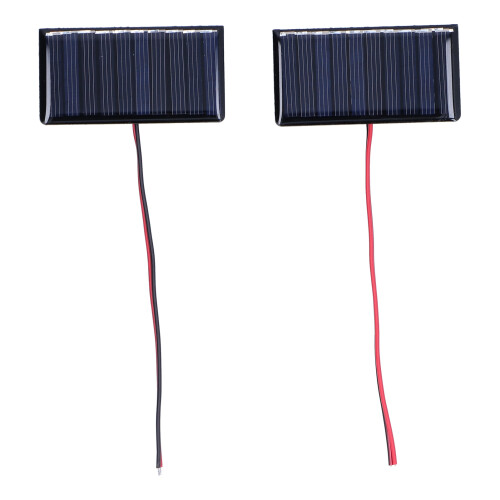 2 pezzi 6836 mm 0,3 W 5 V pannello solare micro in polisilicio 1