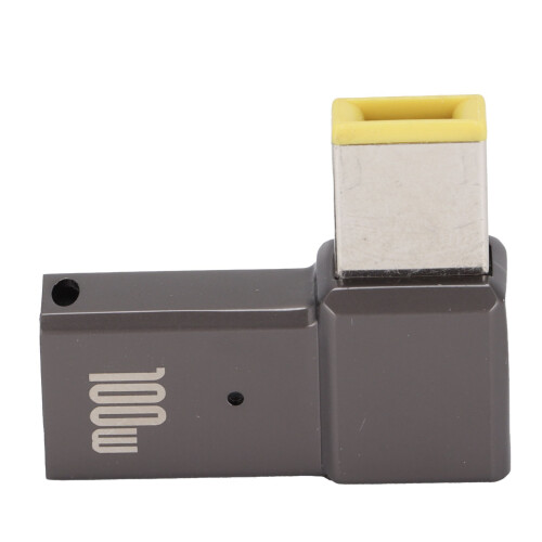 Adaptateur PD Type-C 100 W, compact en alliage de zinc, argent 1