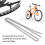 Chaîne de vélo en acier M10 à 10 vitesses, blanche, réutilisable 12