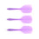3 pezzi 2BA viola steli per freccette e alette 80 mm 15