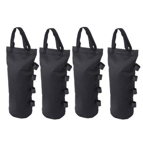 Schwerlast-Sandsack-Überdachungsgewicht 4 Stück, 600D Oxford, Schwarz 1