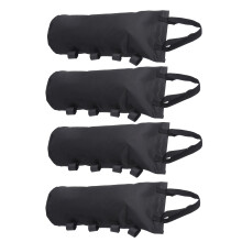 Schwerlast-Sandsack-Überdachungsgewicht 4 Stück, 600D Oxford, Schwarz