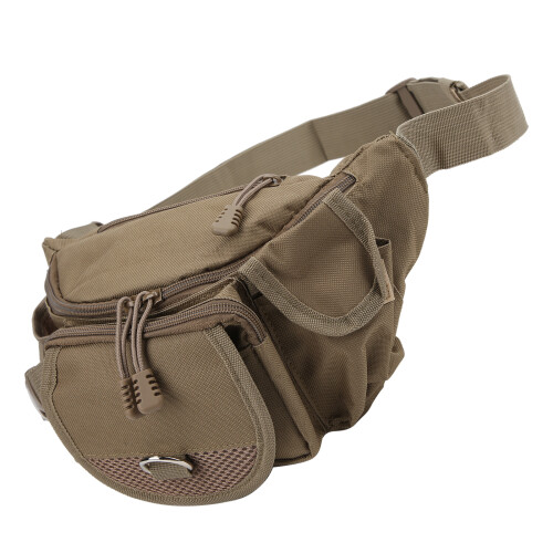 Sac banane kaki pour la pêche réglable en polyester