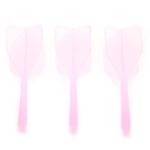 3 pezzi 2BA asta di dardo integrata e alette rosa 80 mm 1