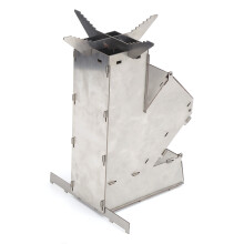 Réchaud Rocket portable en inox pour la randonnée