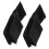 2 pezzi portabatterie 9V per basso in nylon nero 10