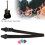 Tracolla per chitarra in cotone regolabile larga 5 cm plettro nero 10