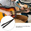 Tracolla per chitarra in cotone regolabile larga 5 cm plettro nero 4