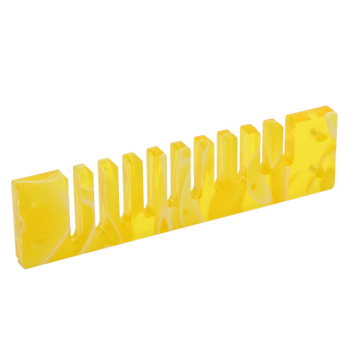Peigne d'harmonica Crossover/Deluxe 10x2,5x0,5 cm jaune