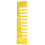 Peigne d'harmonica Crossover/Deluxe 10x2,5x0,5 cm jaune 7