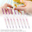 8 crochets, porcelaine carthame, 2,5-6,0 mm 9
