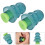 Tappi per orecchie in silicone morbidi SNR 25dB Blu+Giallo 12