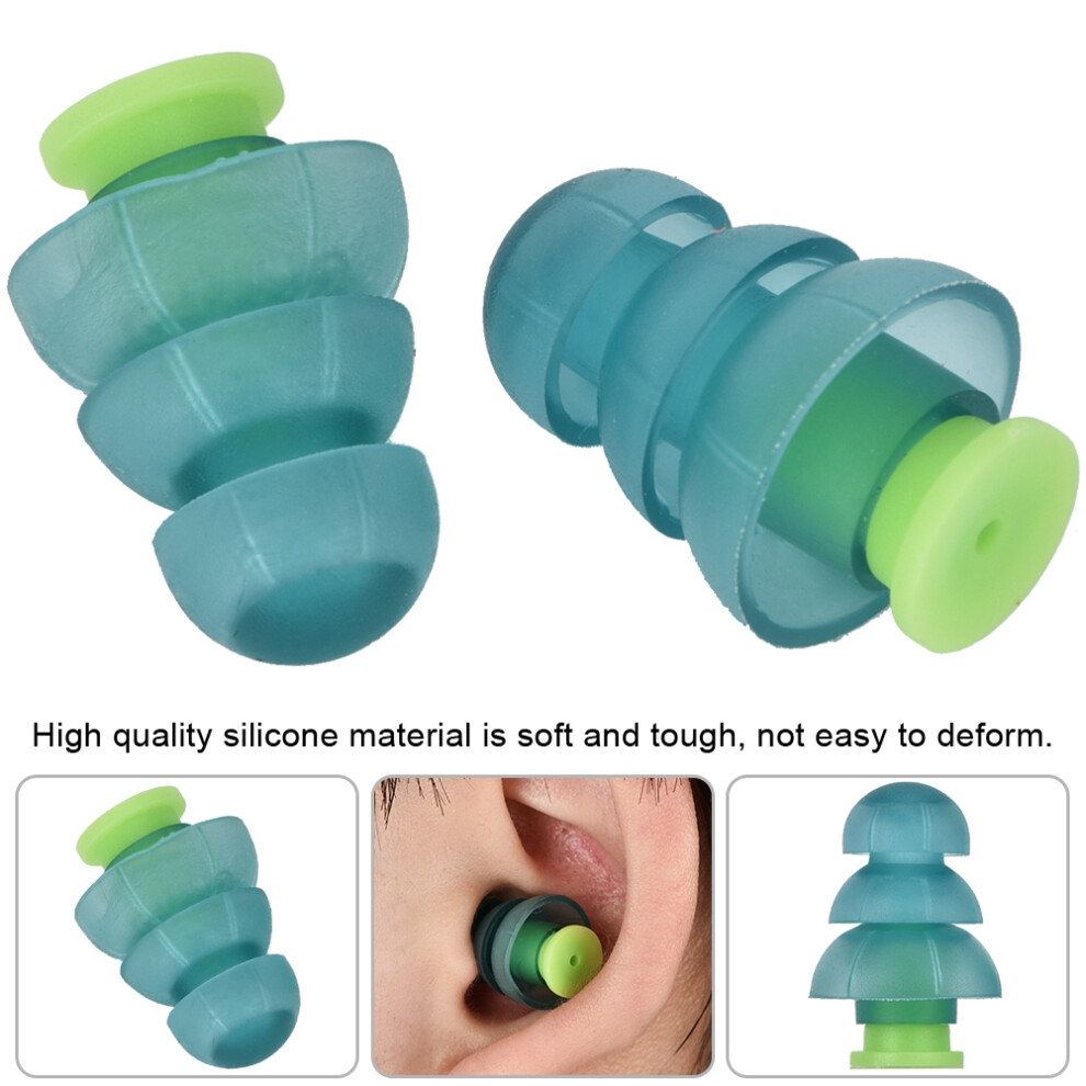 Silicone Noise Reduction Earplugs Learning Sleep Travel Hearing Protection Ear Plugs 6921322475960