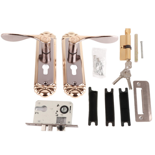 5353 Cylindre de serrure doré pour porte centre 5 cm, 4-4,5 cm 1