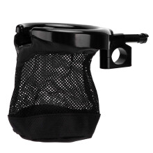 Porte-gobelet en aluminium de 25 mm pour moto, noir.