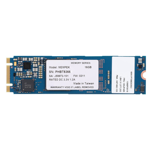 Optane 16 Go M.2 2280 PCIe NVMe 3D XPoint Noir 1