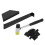 Outils d'installation de sol noirs : entretoises, marteau, bloc 2