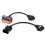 8 pezzi di cavi OBD2 OBDII per TCS CDP DS150E Nero Rosso 14