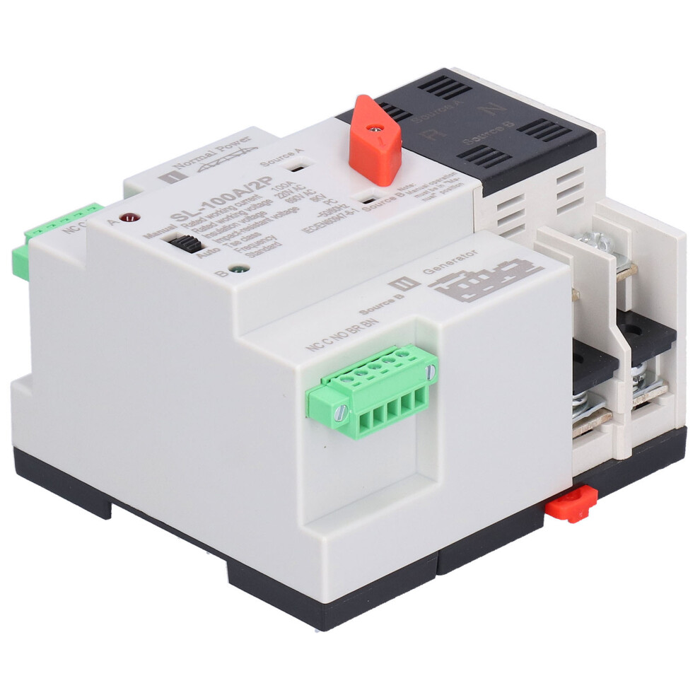 Automatic Transfer Switch 2ÂPower Uninterruptible 2P 100A Pc Isolation Type Ats 220V Ac 4971322478418