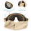 Occhiali da paintball AntiFog AntiDust khaki 21*9cm 6