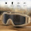 Occhiali da paintball AntiFog AntiDust khaki 21*9cm 8