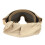 Occhiali da paintball AntiFog AntiDust khaki 21*9cm 3