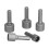 9 pezzi Adattatore per bit a bussole esagonali da 5-13 mm cromovanadio 10