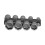 9 pezzi Adattatore per bit a bussole esagonali da 5-13 mm cromovanadio 15
