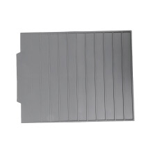 Tappetino in silicone extragrande per piatti 44x33x0,6 cm Grigio