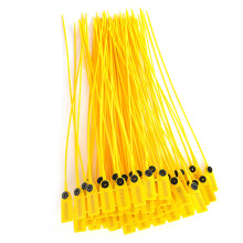 Sigillo di sicurezza giallo PP+acciaio, 40 cm, 100 pezzi