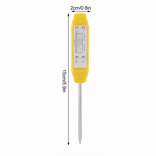 Termometro a lettura istantanea 1 pz giallo 15x2x1.3cm 1