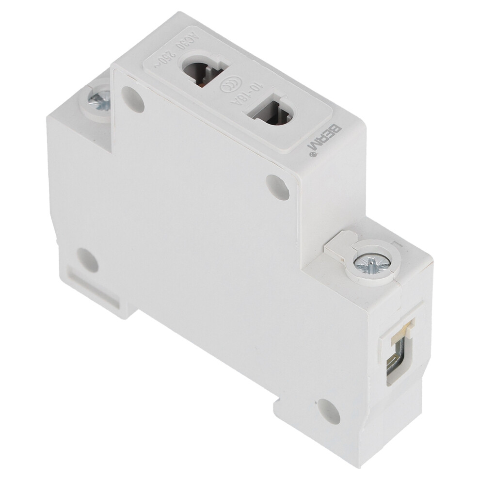 12Pcs Berm Power Socket Din Rail Mounted 2Pin Modular Outlet Distribution Box Accessories 250V 3501322481906