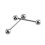 Kit piercing: 5 aghi, pinze 16x6,8 cm, Colore 4