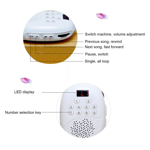 Buddha Machine Mini 702530 500mAh 9x6x2.5cm MP3 2