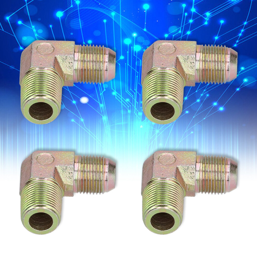 4Pcs Steel Elbow 3/8 16Mm 1100W/1500W Durable Longterm Storage Air Pump Accessories For Air Compressor 4641322483346