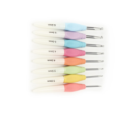 1 ensemble de crochets de 2,5–6 mm, multicolores, antidérapants 2
