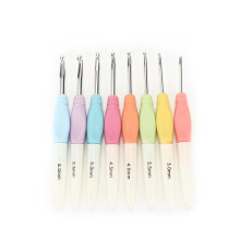 1 ensemble de crochets de 2,5–6 mm, multicolores, antidérapants