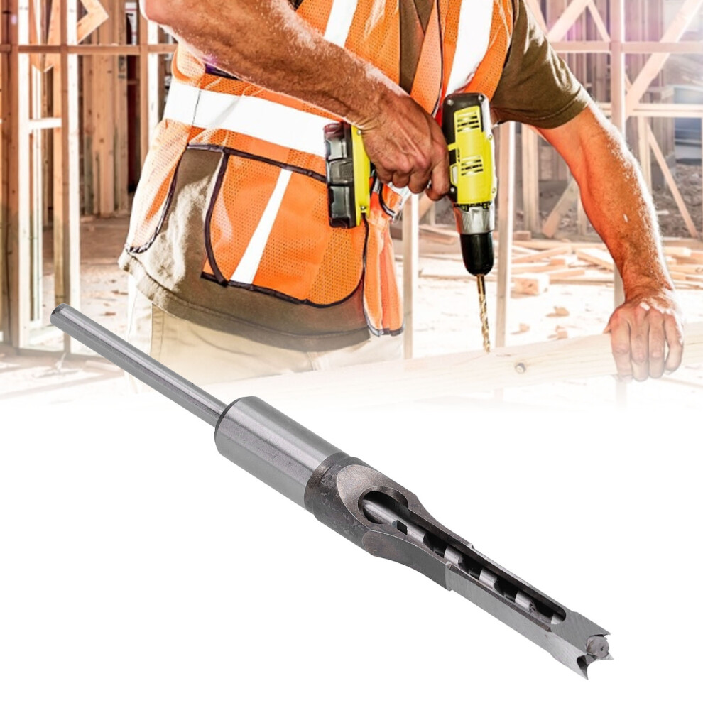 Square Hole Drill Bit High Speed Steel Incisive Wearresistant Durable Woodworking Mortiser Drill Bit(16Mm ) 8231322485196