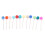 6 Bayberry + 6 spille con strass colorate, un set 16