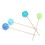 6 Bayberry + 6 spille con strass colorate, un set 6