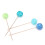 6 Bayberry + 6 spille con strass colorate, un set 8