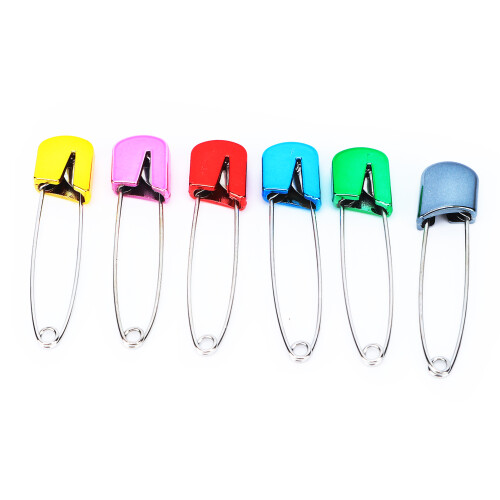 Épingles à lange 6 pièces Taille 1# Couleurs assorties verrouillables 1