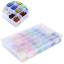 Set di fili da ricamo in poliestere, 96 colori, un set