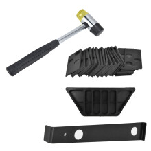 Kit di strumenti per pavimenti in laminato, 20 pezzi, spaziatori neri