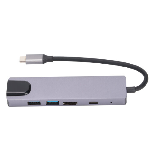 Dock USB-C 5-en-1, PD 87 W, 4K HDMI, argent 1