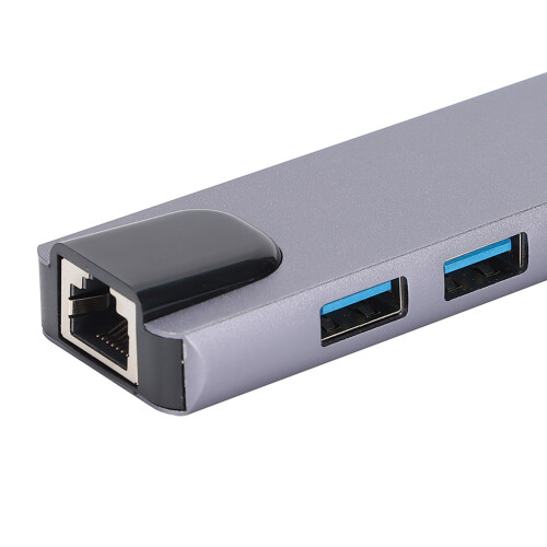 Dock USB-C 5-en-1, PD 87 W, 4K HDMI, argent 2