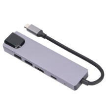 Dock USB-C 5-en-1, PD 87 W, 4K HDMI, argent